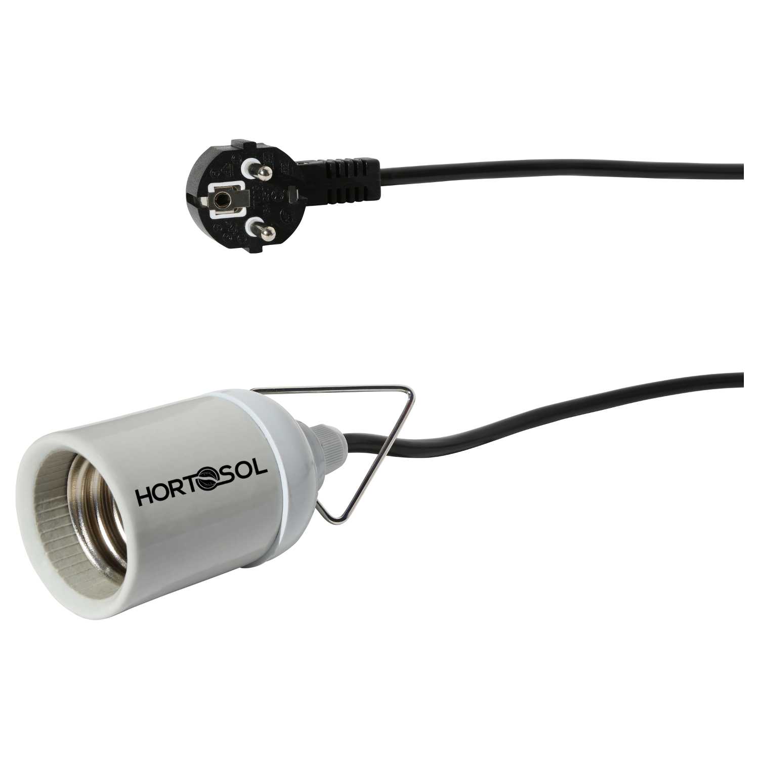 Hortosol E40 Lampen Aufhänger Fassung 4m verkabelt Details 6